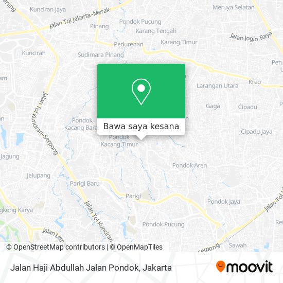 Peta Jalan Haji Abdullah Jalan Pondok