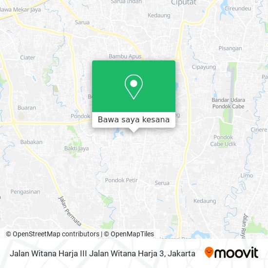 Peta Jalan Witana Harja III Jalan Witana Harja 3