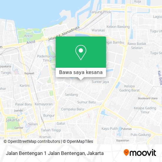 Peta Jalan Bentengan 1 Jalan Bentengan