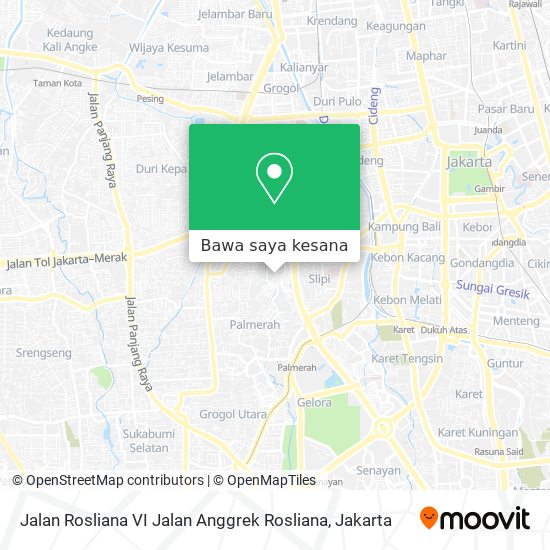 Peta Jalan Rosliana VI Jalan Anggrek Rosliana