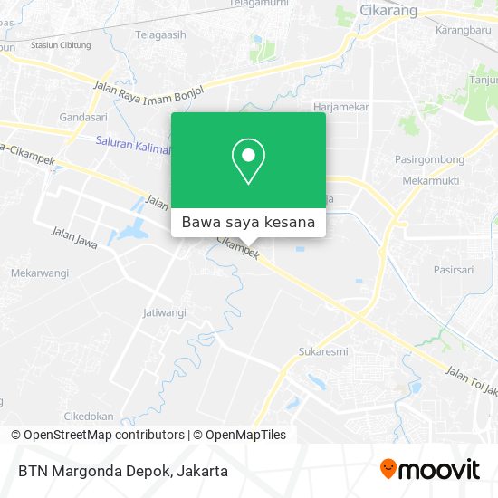 Peta BTN Margonda Depok