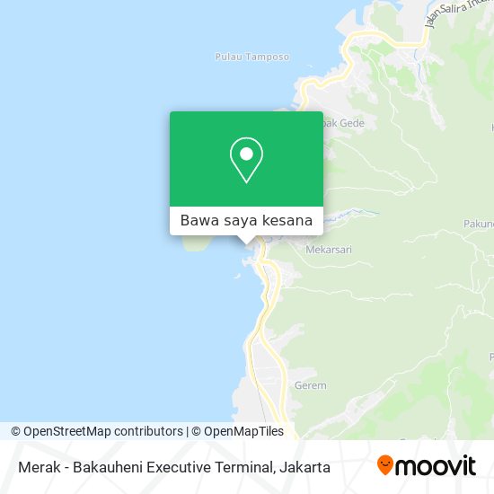 Peta Merak - Bakauheni Executive Terminal