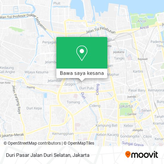 Peta Duri Pasar Jalan Duri Selatan