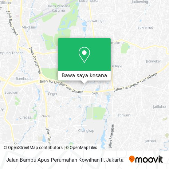 Peta Jalan Bambu Apus Perumahan Kowilhan II