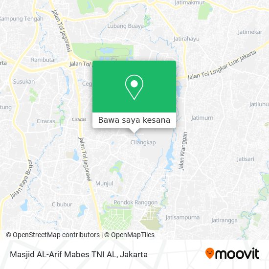 Peta Masjid AL-Arif Mabes TNI AL