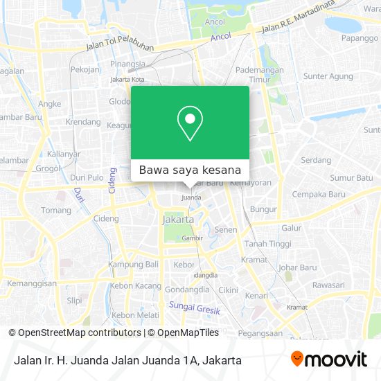 Peta Jalan Ir. H. Juanda Jalan Juanda 1A