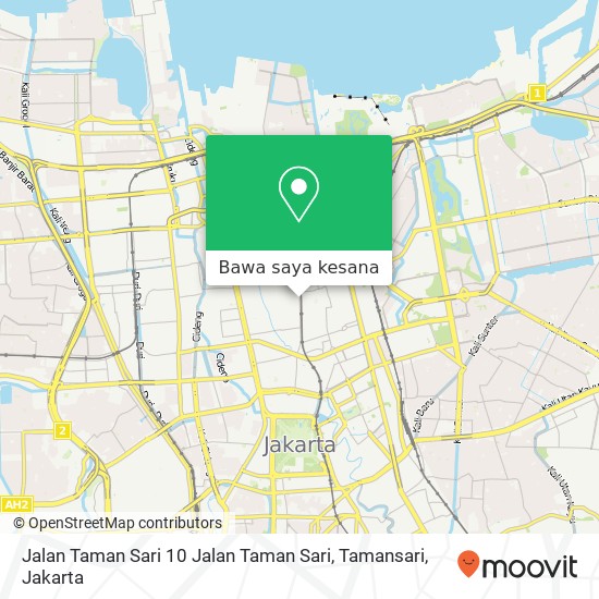 Peta Jalan Taman Sari 10 Jalan Taman Sari, Tamansari