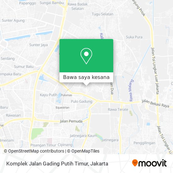 Peta Komplek Jalan Gading Putih Timur