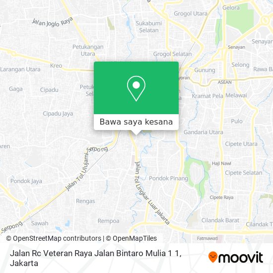 Peta Jalan Rc Veteran Raya Jalan Bintaro Mulia 1 1