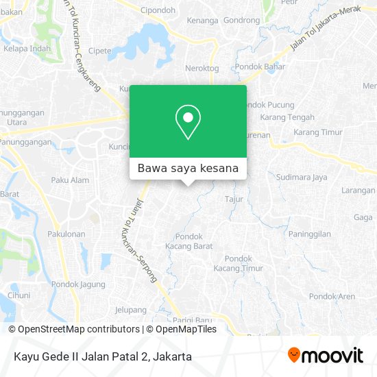 Peta Kayu Gede II Jalan Patal 2