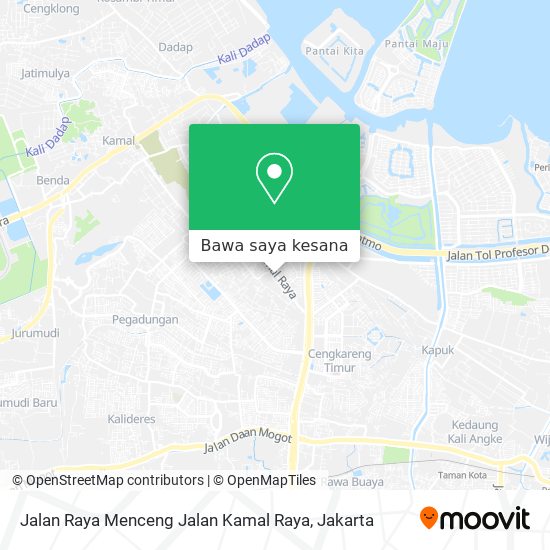 Peta Jalan Raya Menceng Jalan Kamal Raya