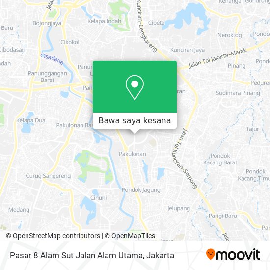 Peta Pasar 8 Alam Sut Jalan Alam Utama