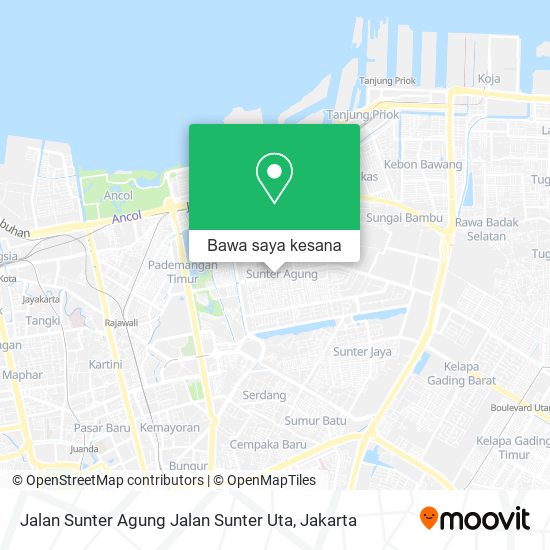 Peta Jalan Sunter Agung Jalan Sunter Uta