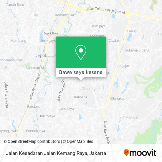 Peta Jalan Kesadaran Jalan Kemang Raya