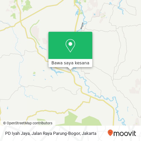 Peta PD Iyah Jaya, Jalan Raya Parung-Bogor