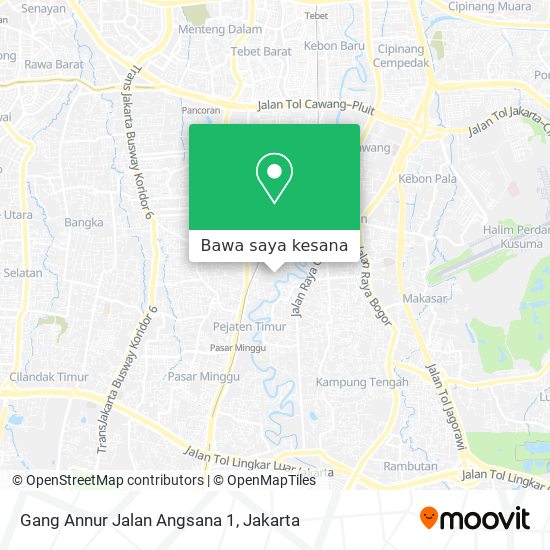 Peta Gang Annur Jalan Angsana 1