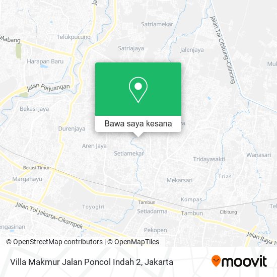 Peta Villa Makmur Jalan Poncol Indah 2