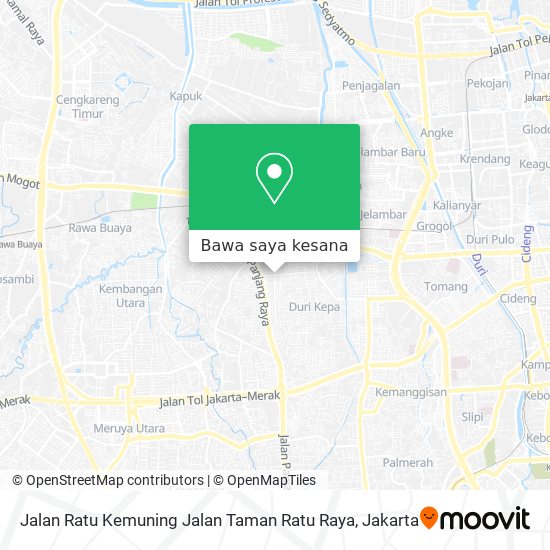 Peta Jalan Ratu Kemuning Jalan Taman Ratu Raya