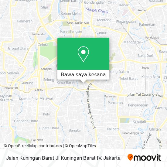 Peta Jalan Kuningan Barat Jl Kuningan Barat IV