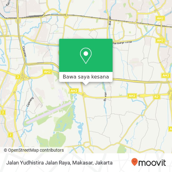 Peta Jalan Yudhistira Jalan Raya, Makasar