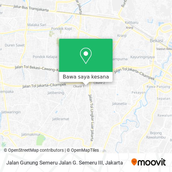 Peta Jalan Gunung Semeru Jalan G. Semeru III