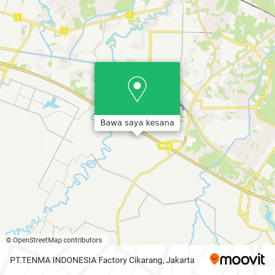 Peta PT.TENMA INDONESIA Factory Cikarang
