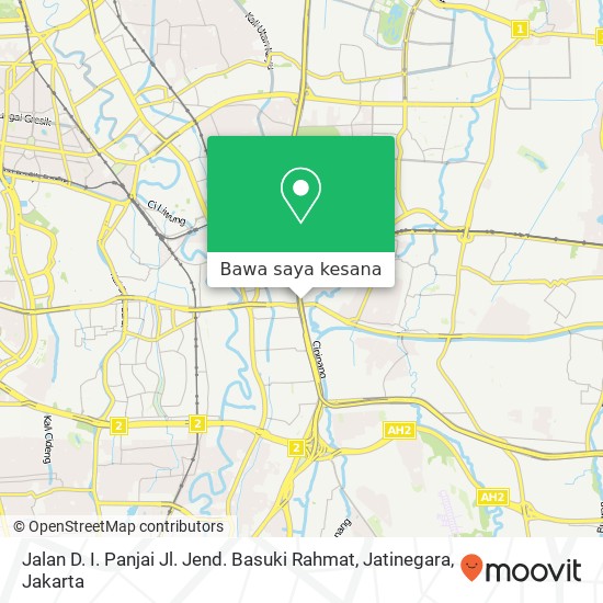 Peta Jalan D. I. Panjai Jl. Jend. Basuki Rahmat, Jatinegara