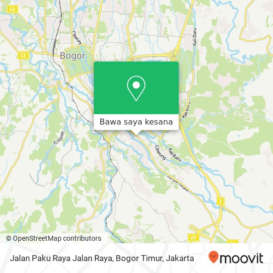 Peta Jalan Paku Raya Jalan Raya, Bogor Timur