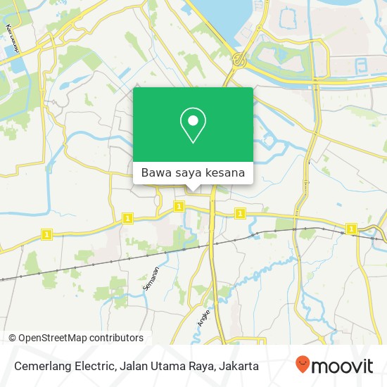 Peta Cemerlang Electric, Jalan Utama Raya