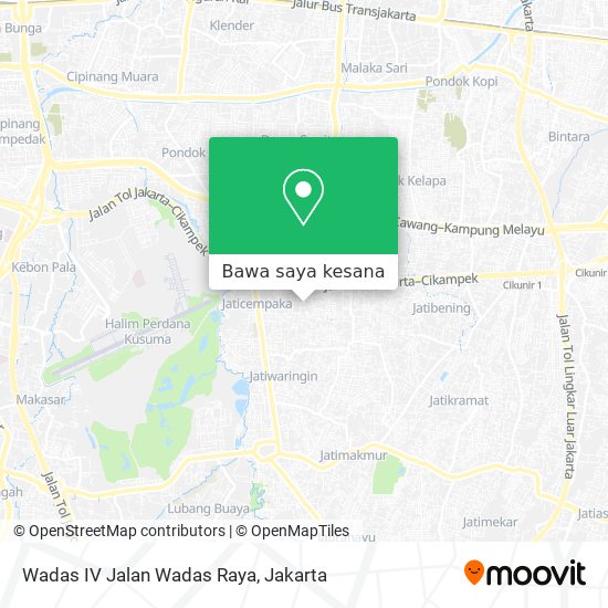 Peta Wadas IV Jalan Wadas Raya