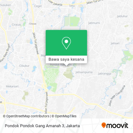 Peta Pondok Pondok Gang Amanah 3