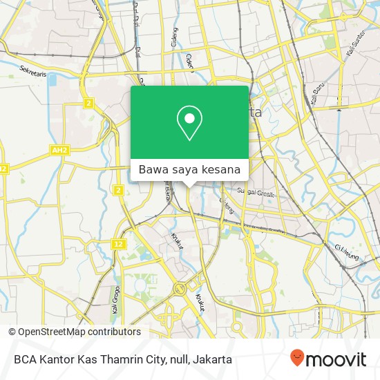 Peta BCA Kantor Kas Thamrin City, null