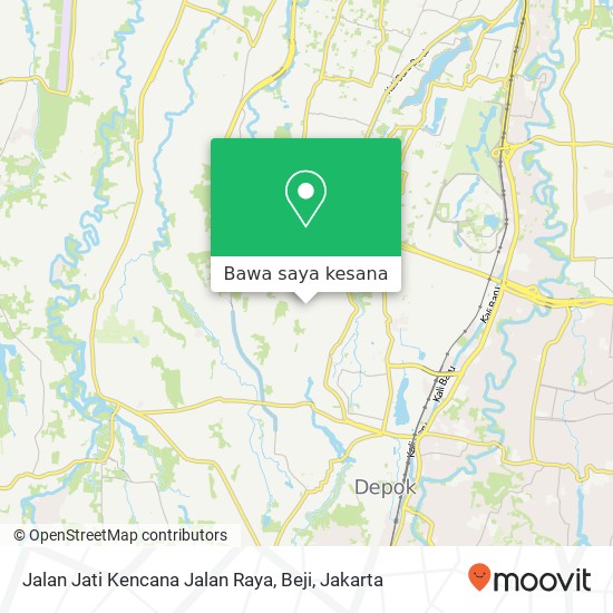 Peta Jalan Jati Kencana Jalan Raya, Beji