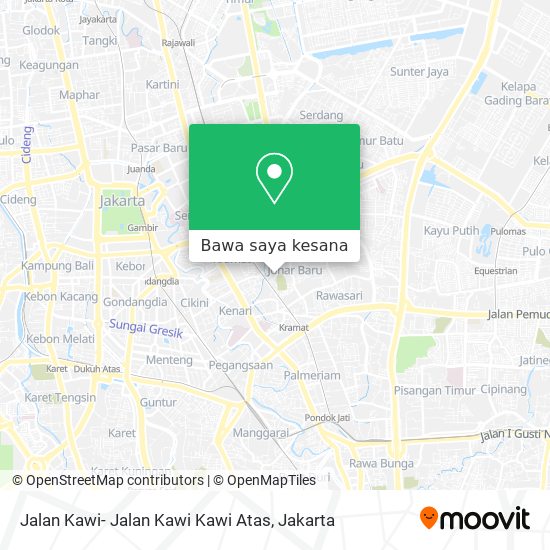 Peta Jalan Kawi- Jalan Kawi Kawi Atas
