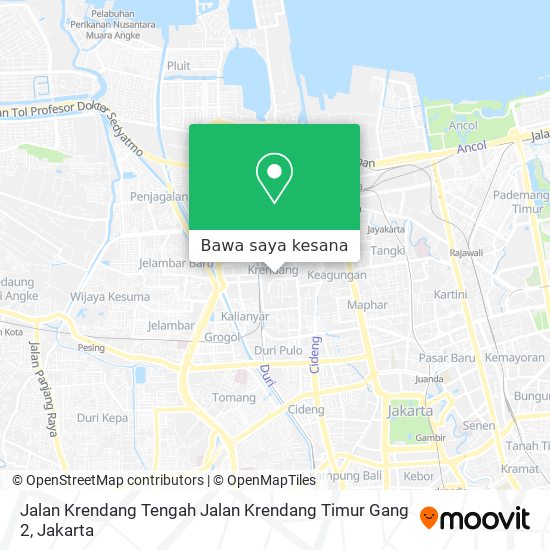 Peta Jalan Krendang Tengah Jalan Krendang Timur Gang 2