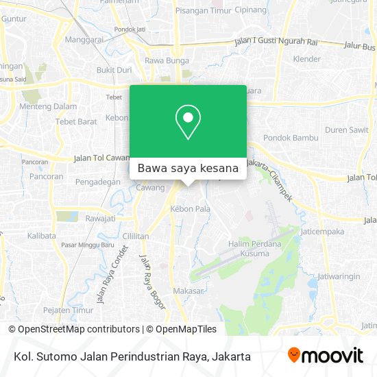 Peta Kol. Sutomo Jalan Perindustrian Raya