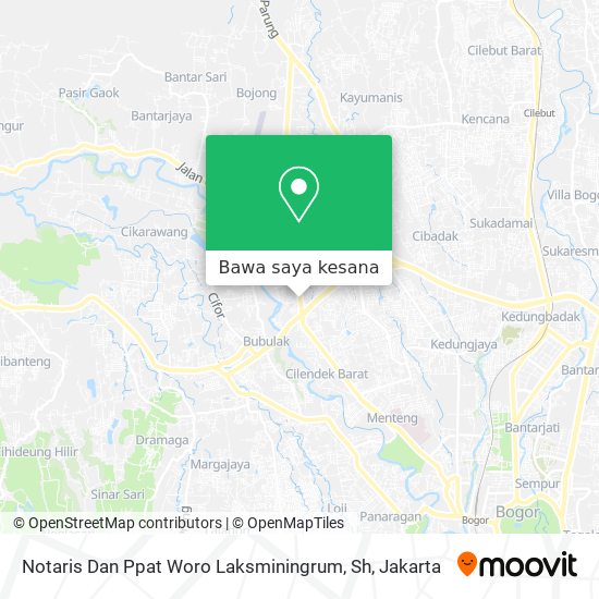 Peta Notaris Dan Ppat Woro Laksminingrum, Sh