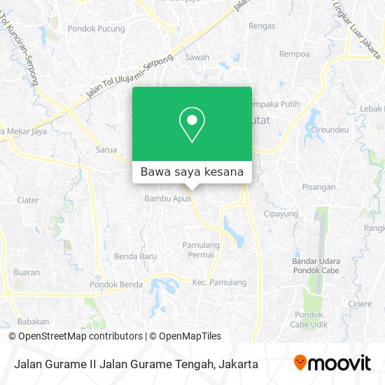 Peta Jalan Gurame II Jalan Gurame Tengah