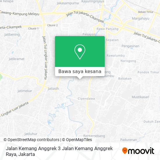 Peta Jalan Kemang Anggrek 3 Jalan Kemang Anggrek Raya