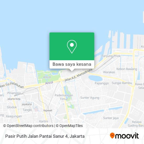 Peta Pasir Putih Jalan Pantai Sanur 4