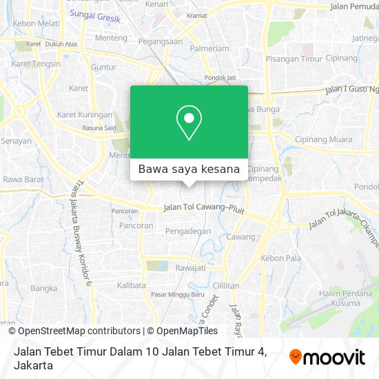 Peta Jalan Tebet Timur Dalam 10 Jalan Tebet Timur 4