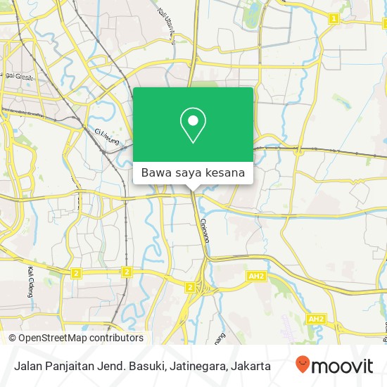 Peta Jalan Panjaitan Jend. Basuki, Jatinegara