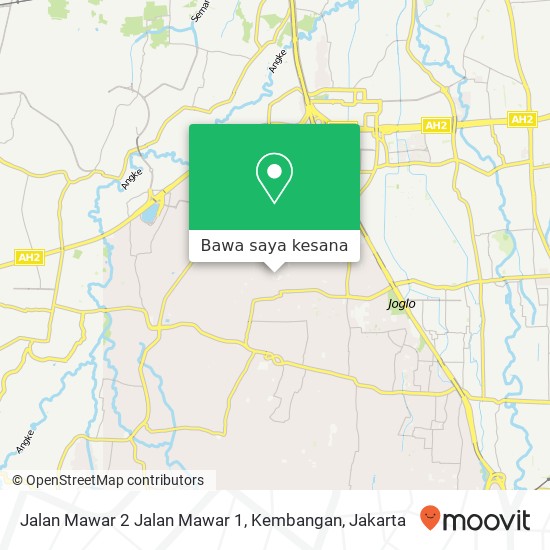 Peta Jalan Mawar 2 Jalan Mawar 1, Kembangan