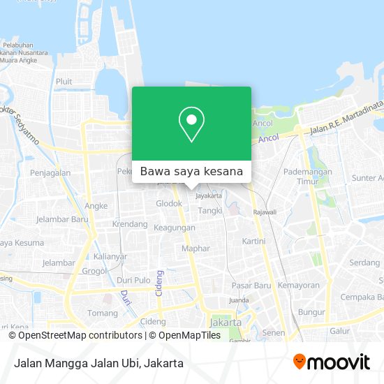 Peta Jalan Mangga Jalan Ubi