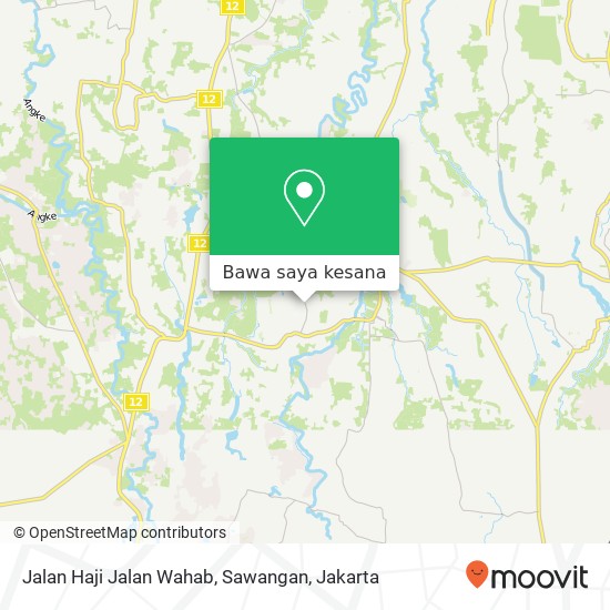 Peta Jalan Haji Jalan Wahab, Sawangan