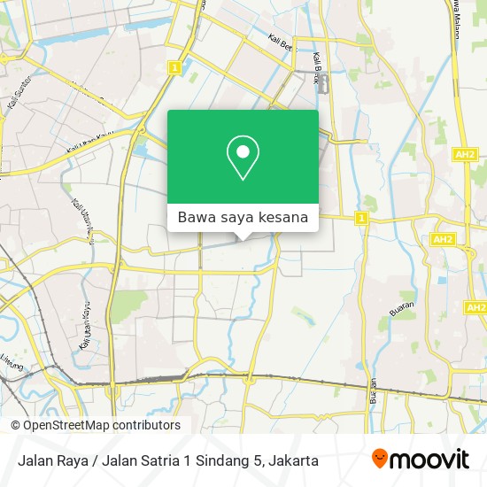 Peta Jalan Raya / Jalan Satria 1 Sindang 5