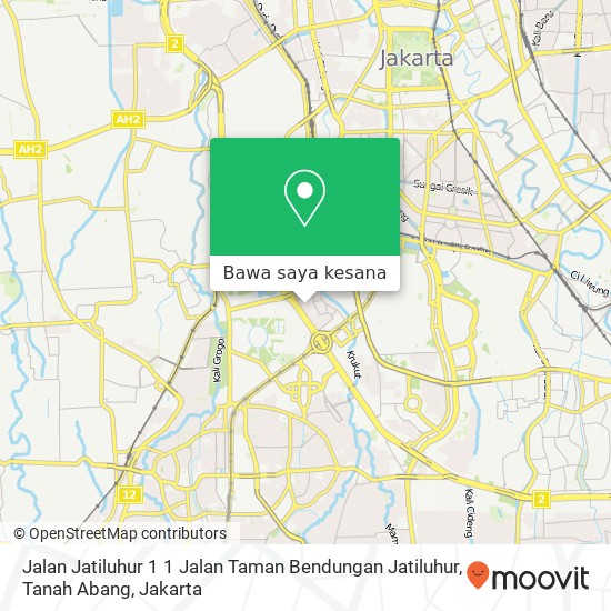 Peta Jalan Jatiluhur 1 1 Jalan Taman Bendungan Jatiluhur, Tanah Abang