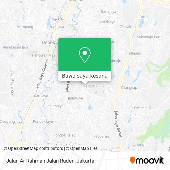 Peta Jalan Ar Rahman Jalan Raden