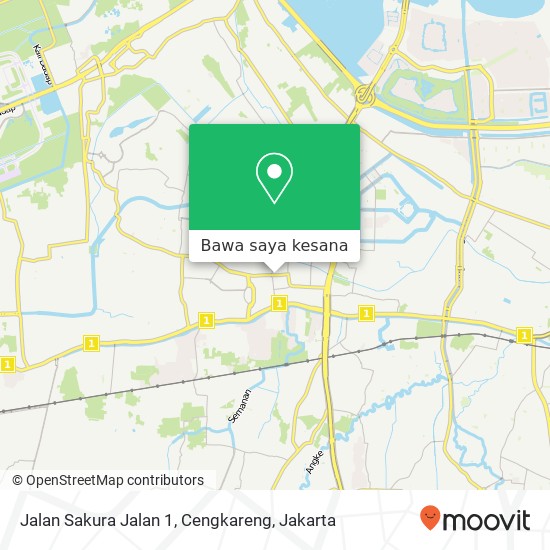 Peta Jalan Sakura Jalan 1, Cengkareng