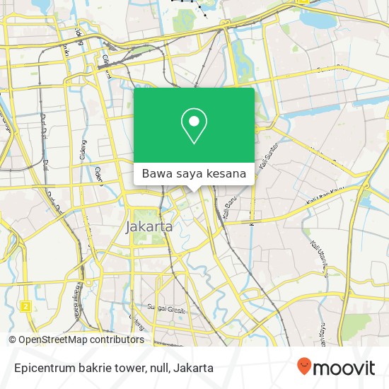 Peta Epicentrum bakrie tower, null